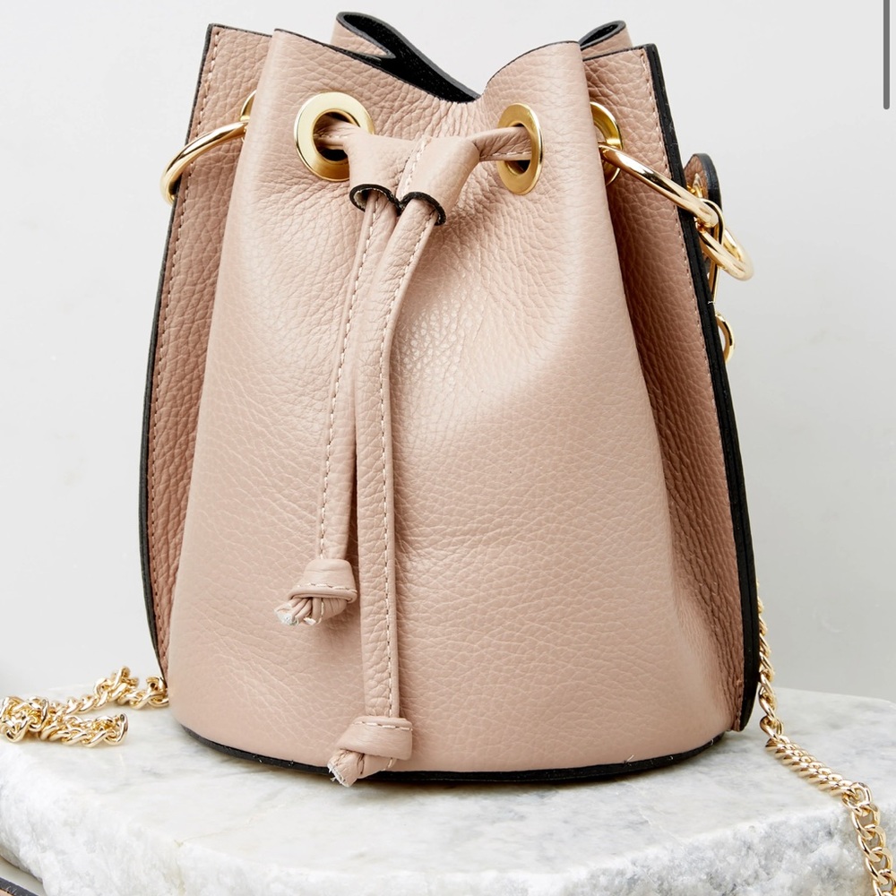 Like New Leather Bucket Bag